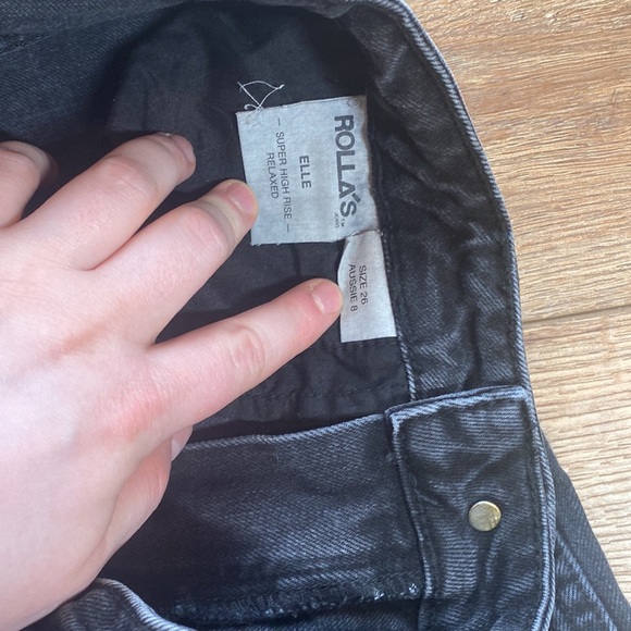 Rolla’s ELLE Super High Rise Relaxed Black jeans - Picture 10 of 13